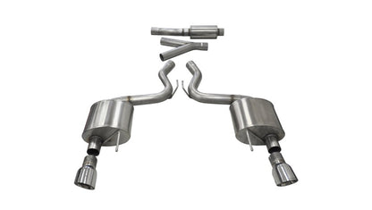 CORSA Performance Corsa 2015-2017 Ford Mustang EcoBoost 2.3T Sport 3in Cat-Back Dual Rear Exit Polished Tips