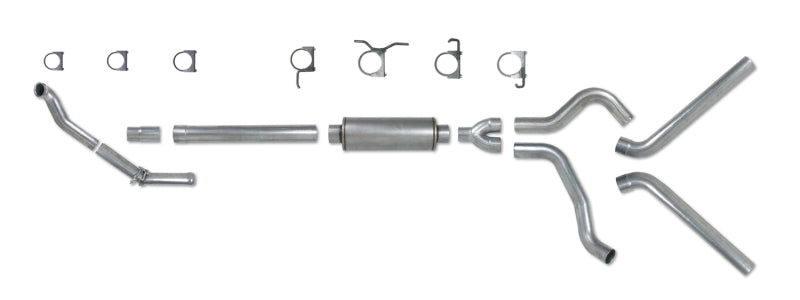 Diamond Eye Performance Diamond Eye KIT 4in Turbo Back DUAL SS: 94-97 FORD 7.3L F250/F350 PWRSTROKE NFS W/ CARB EQUIV STDS
