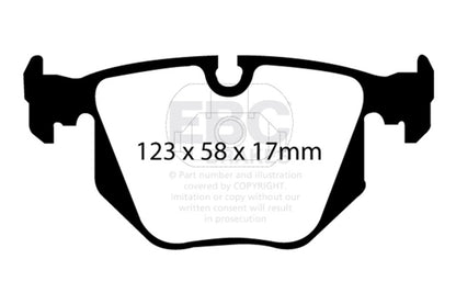 EBC Racing 00-05 BMW 3 Series (E46) RP-1 Race Rear Brake Pads