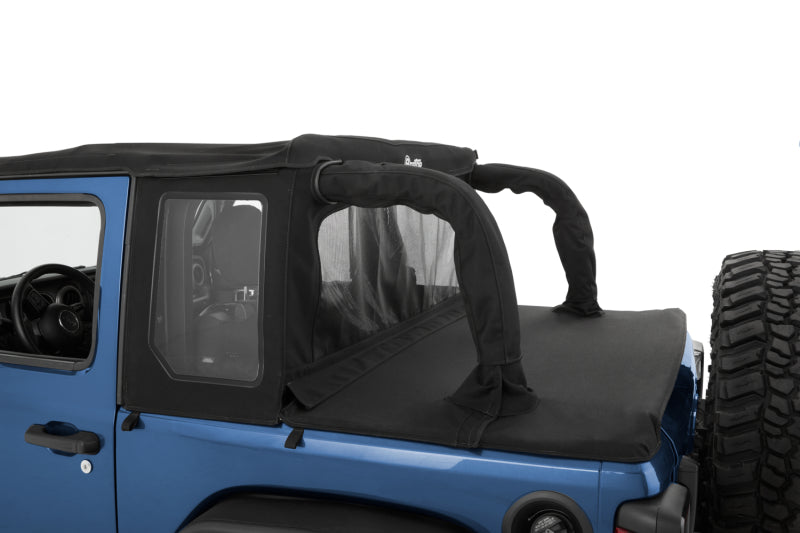 Bestop 18-23 Jeep Wrangler JL 2-Door Halftop Soft Top (Black Diamond)