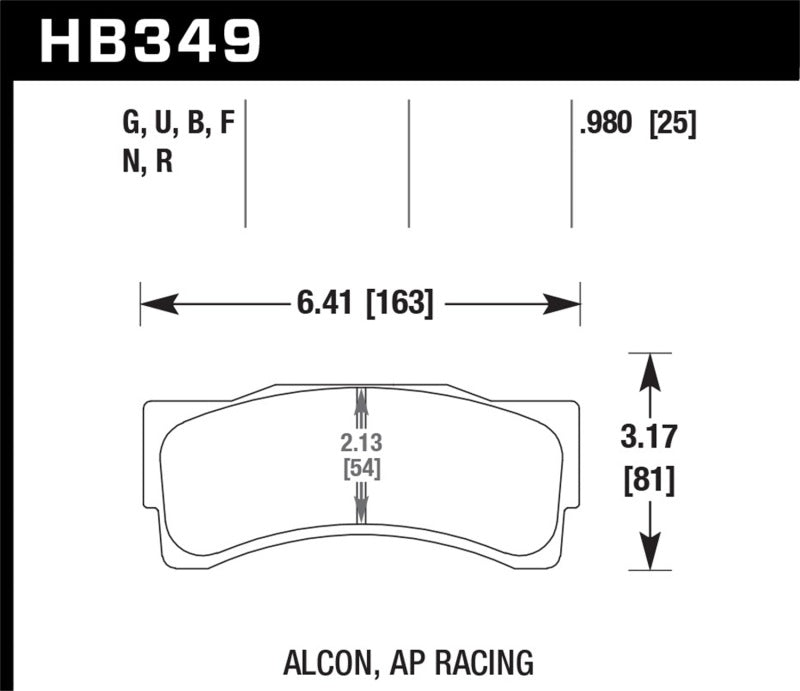 Hawk Performance Hawk 14-16 BMW M235i Racing 3.0L Front ER-1 Brake Pads