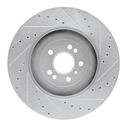 R1 Concepts R1 06-12 Mercedes-Benz ML550 Front Left Drilled & Slotted Silver Brake Rotor