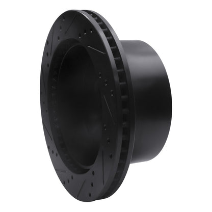R1 Concepts R1 00-02 Dodge Ram 4000 (Mexico) Rear Right Drilled & Slotted Black Brake Rotor