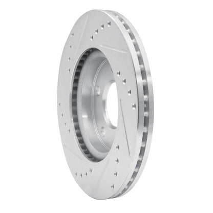 R1 Concepts R1 13-19 Nissan SENTRA Front Right Drilled & Slotted Silver Brake Rotor