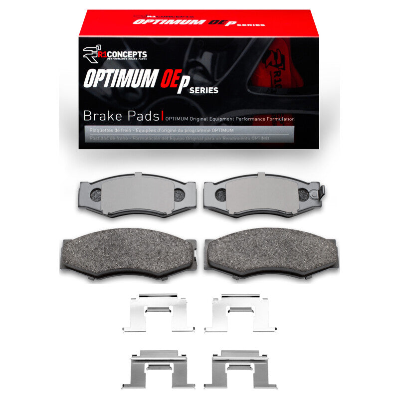 R1 Concepts R1 87-88 Nissan 200SX Front Optimum OE Pads & Hardware Kit