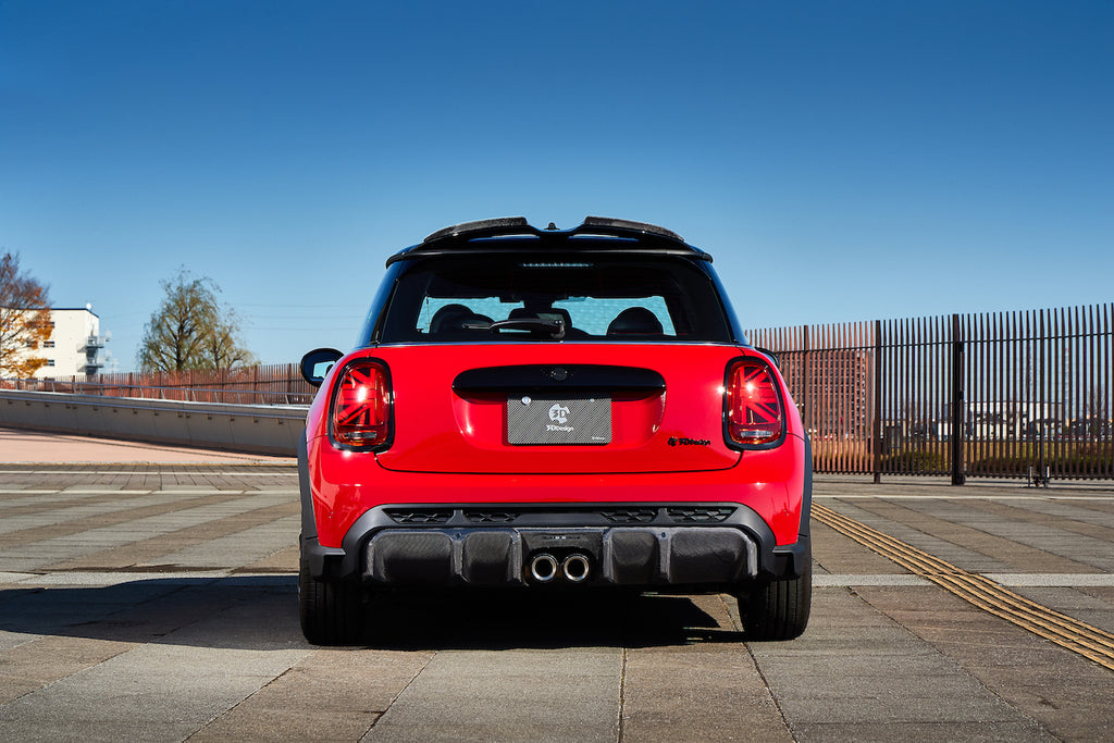 3D Design Mini F56 JCW LCI Carbon Rear Diffuser
