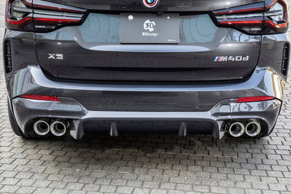 3D Design G01 X3 LCI M40i Carbon Rear Diffuser