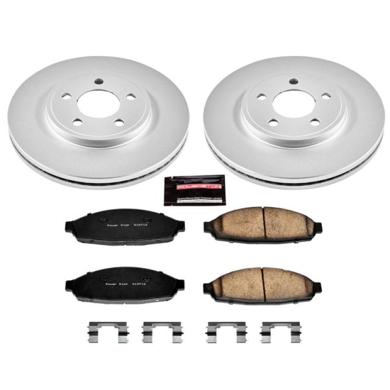 PowerStop Power Stop 03-11 Ford Crown Victoria Front Z17 Evolution Geomet Coated Brake Kit