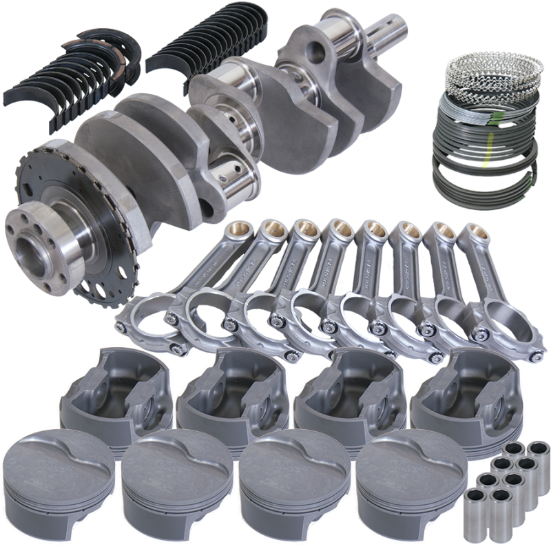 Eagle Chevy LS3 4.000in Crank 24 Tth Rlctor 6.125in I-Beam Rods 4.030in Pistons Rotating Assembly