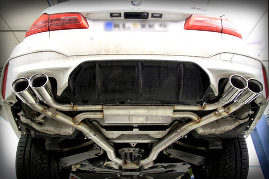 TUBI STYLE TSBMWM5C18.001.AV BMW M5 F90 EXHAUST W OE ELECTRIC VALVE (W/O TIPS)