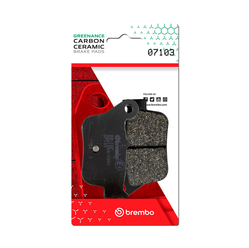 Brembo Powersports Brembo SYM MaxSYM Carbon Ceramic Brake Pad - Rear