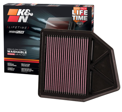 K&N Engineering K&N 08 Honda Accord 2.4L-L4 Drop In Air Filter