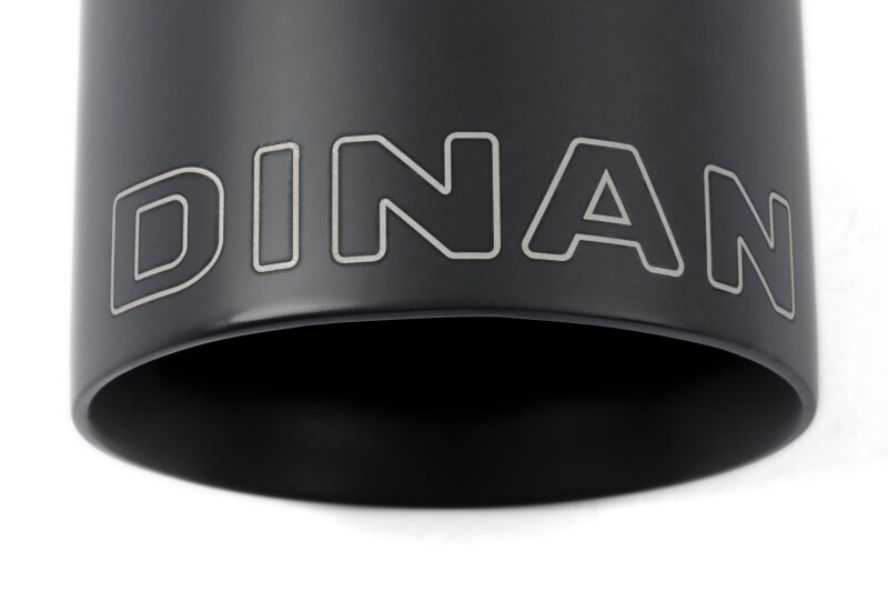 Dinan Double-Walled 4in Clamp-On Exhaust Tip - Black - 4in Outlet / 3in Inlet