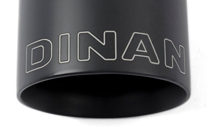 Dinan Double-Walled 4in Clamp-On Exhaust Tip - Black - 4in Outlet / 2.75in Inlet