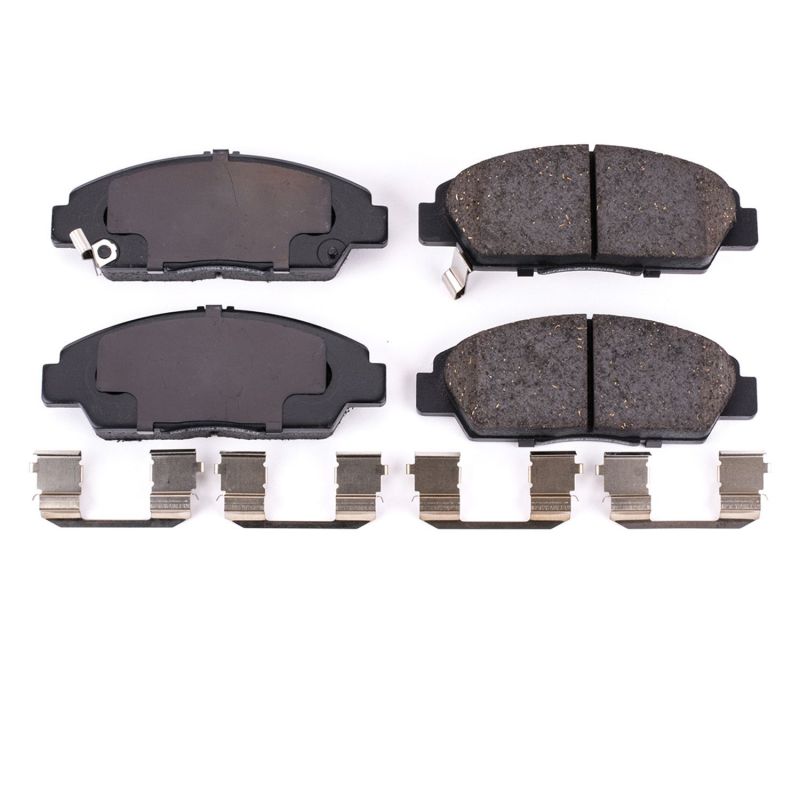 PowerStop Power Stop 92-96 Honda Prelude Front Z17 Evolution Ceramic Brake Pads w/Hardware