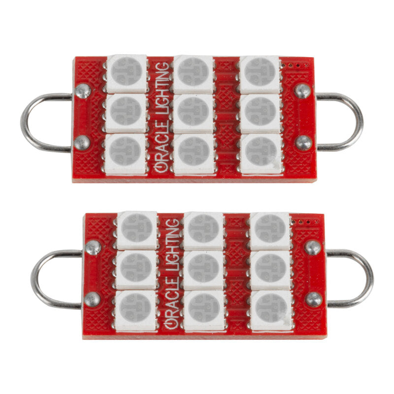 ORACLE Lighting Oracle 44MM 6 LED 3 Chip - Loop Festoon Bulbs (Pair) - Purple - UV/Purple