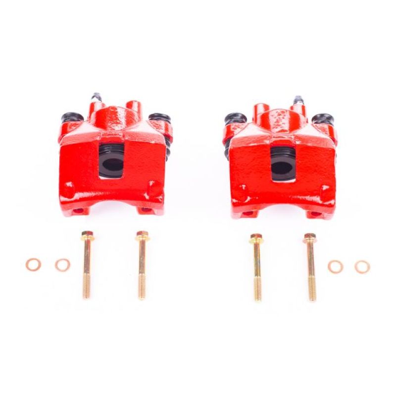 PowerStop Power Stop 95-98 Jeep Grand Cherokee Rear Red Calipers w/o Brackets - Pair