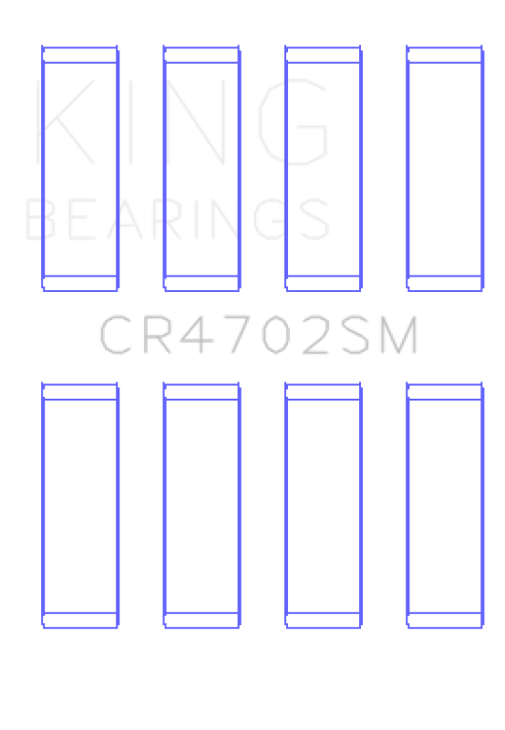 King Engine Bearings VW Cvna Ea211 (Size +0.50mm) Connecting Rod Bearing Set