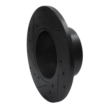 R1 Concepts R1 77-83 BMW 320I (USA/Canada) Front Right Drilled & Slotted Black Brake Rotor