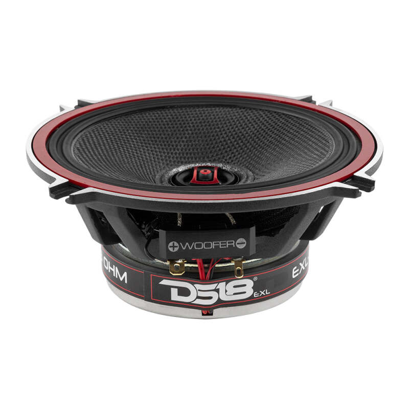 DS18 5.25in 80 Watts RMS 3 ohm 2-Way Coaxial Speakers And Component System w/ Fiberglass Cone