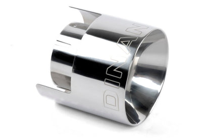 Dinan Double-Walled 4.5in Clamp-On Exhaust Tip - Polished - 4.5in Outlet / 3in Inlet