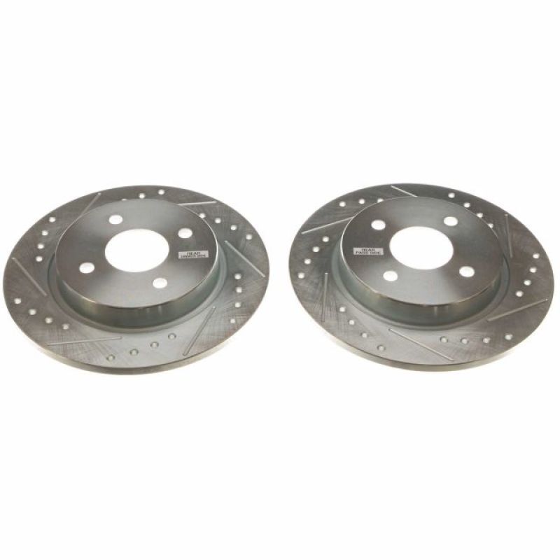 PowerStop Power Stop 2018 Ford EcoSport Rear Evolution Drilled & Slotted Rotors - Pair