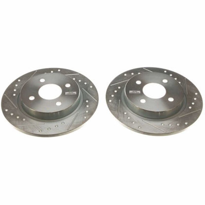 PowerStop Power Stop 2018 Ford EcoSport Rear Evolution Drilled & Slotted Rotors - Pair