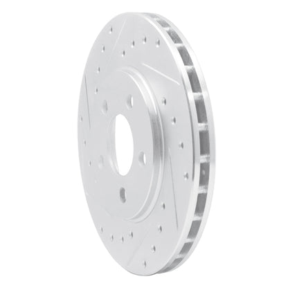 R1 Concepts R1 95-00 Chrysler SEBRING Front Left Drilled & Slotted Silver Brake Rotor