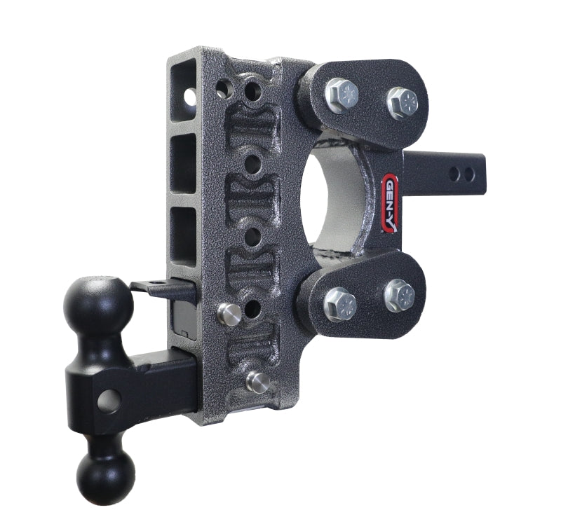 GEN-Y Hitch Gen-Y The Boss Torsion-Flex 2in Shank 7.5in Drop 10K Hitch w/GH-031 Dual-Ball/GH-032 Pintle Lock