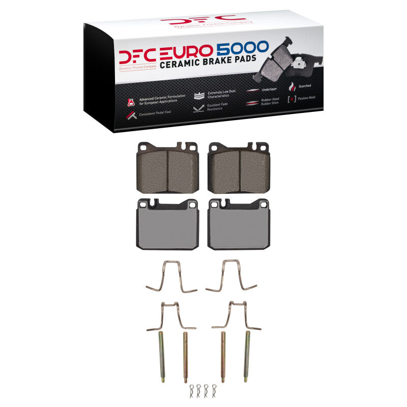 DFC 80-85 Mercedes-Benz 300CD Front Euro 5000 Ceramic Brake Pads and Hardware Kit