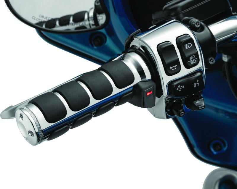 Kuryakyn Heated ISO Grips Throttle-By-Wire Chrome