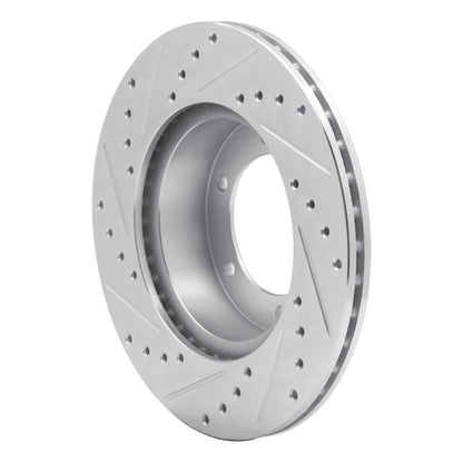 R1 Concepts R1 86-95 Toyota Pickup Front Right Drilled & Slotted Silver Brake Rotor