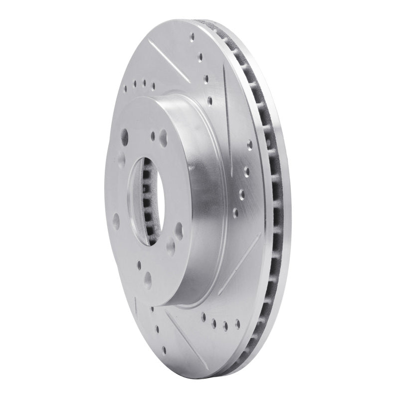 R1 Concepts R1 12-15 Acura ILX Front Right Drilled & Slotted Silver Brake Rotor
