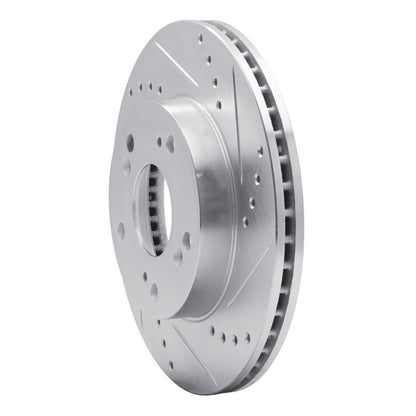 R1 Concepts R1 12-15 Acura ILX Front Right Drilled & Slotted Silver Brake Rotor