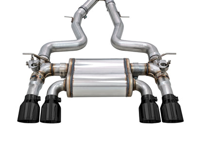 AWE Tuning BMW F8X M3/M4 SwitchPath Cat-Back Exhaust - Diamond Black Tips
