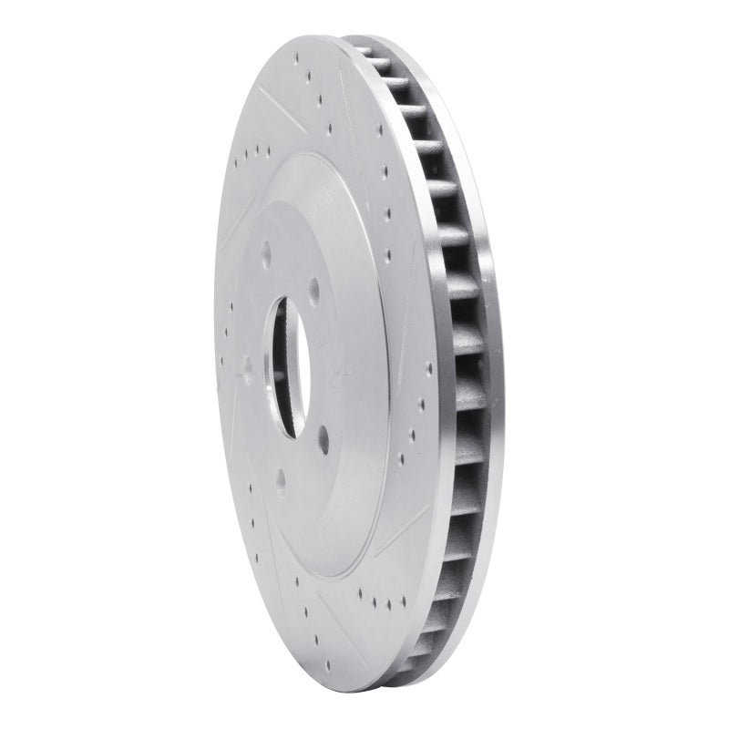 R1 Concepts R1 97-9 Chevrolet Corvette Left Front Drilled Black Brake Rotor