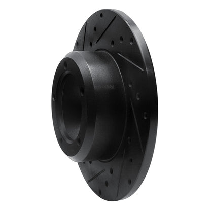 R1 Concepts R1 74-99 Land Rover Discovery Front Left Drilled & Slotted Black Brake Rotor