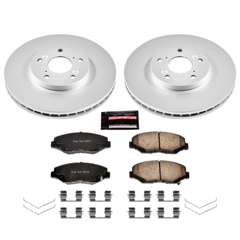 PowerStop Power Stop 03-08 Honda Pilot Front Z17 Evolution Geomet Coated Brake Kit