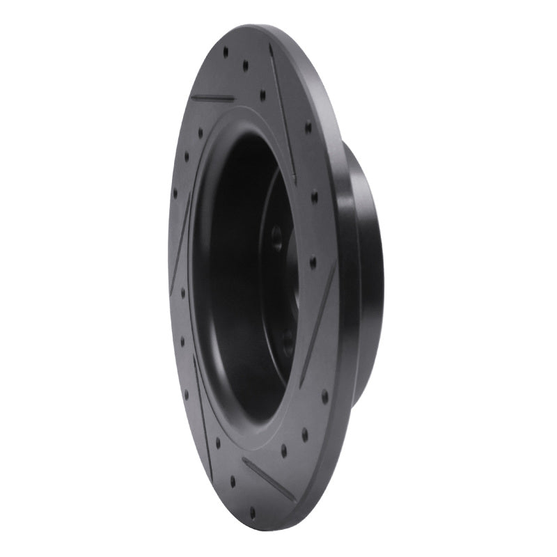 R1 Concepts R1 18-23 Ford Transit CONNECT Rear Left Drilled & Slotted Black Brake Rotor