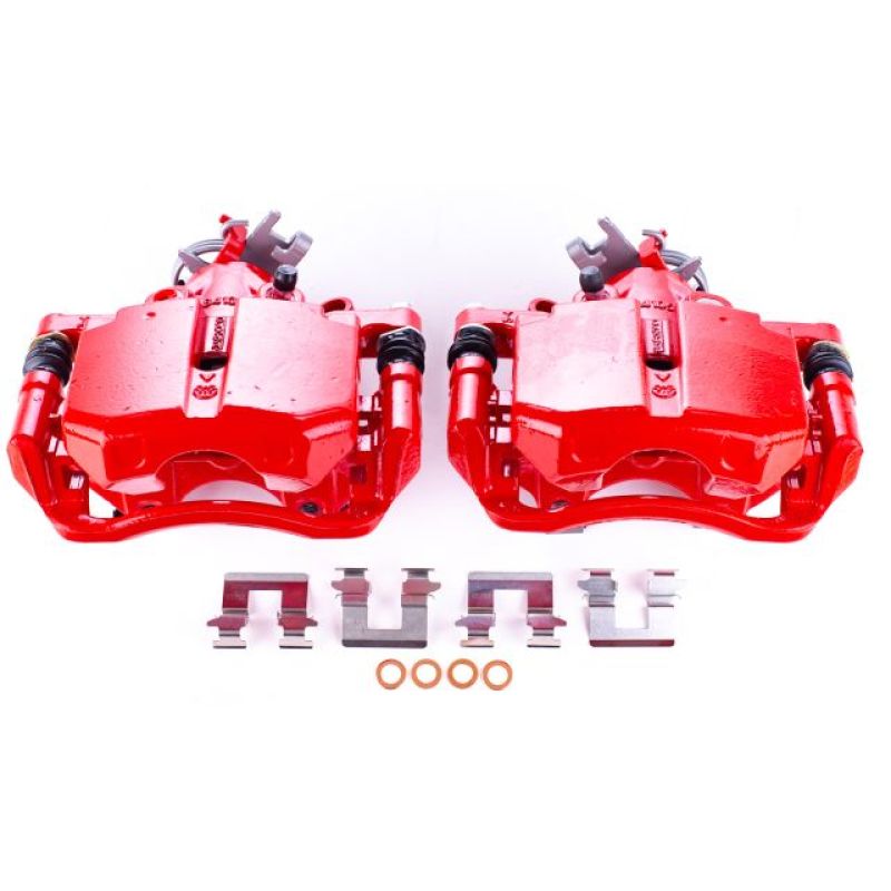 PowerStop Power Stop 06-11 Buick Lucerne Rear Red Calipers w/Brackets - Pair