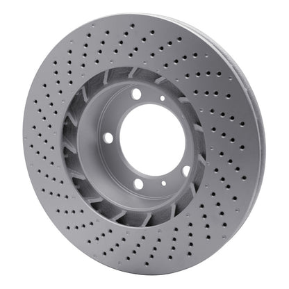 DFC 09-23 Porsche 718 Cayman Right Front Drilled GeoSPEC Coated Rotor