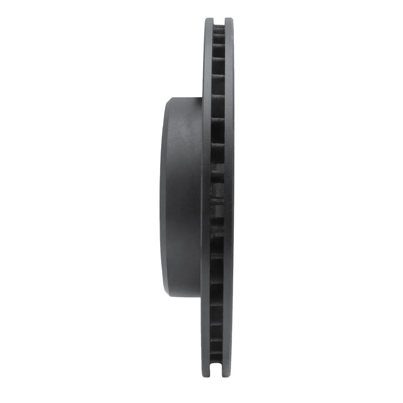 R1 Concepts R1 06-23 Dodge Charger Rear Left Drilled & Slotted Black Brake Rotor