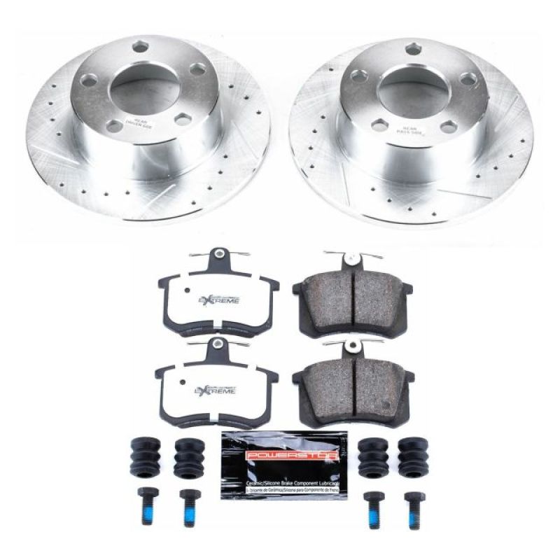 PowerStop Power Stop 95-97 Audi A6 Rear Z26 Street Warrior Brake Kit