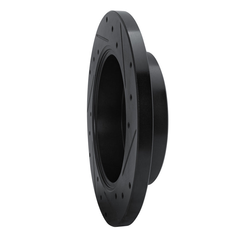 R1 Concepts R1 19-25 Freightliner SprintER 1500 Rear Left Drilled & Slotted Black Brake Rotor
