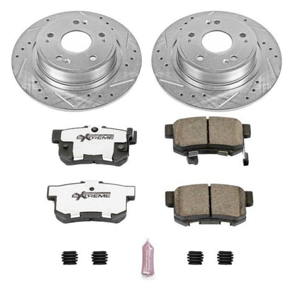 PowerStop Power Stop 16-18 Acura ILX Rear Z26 Street Warrior Brake Kit