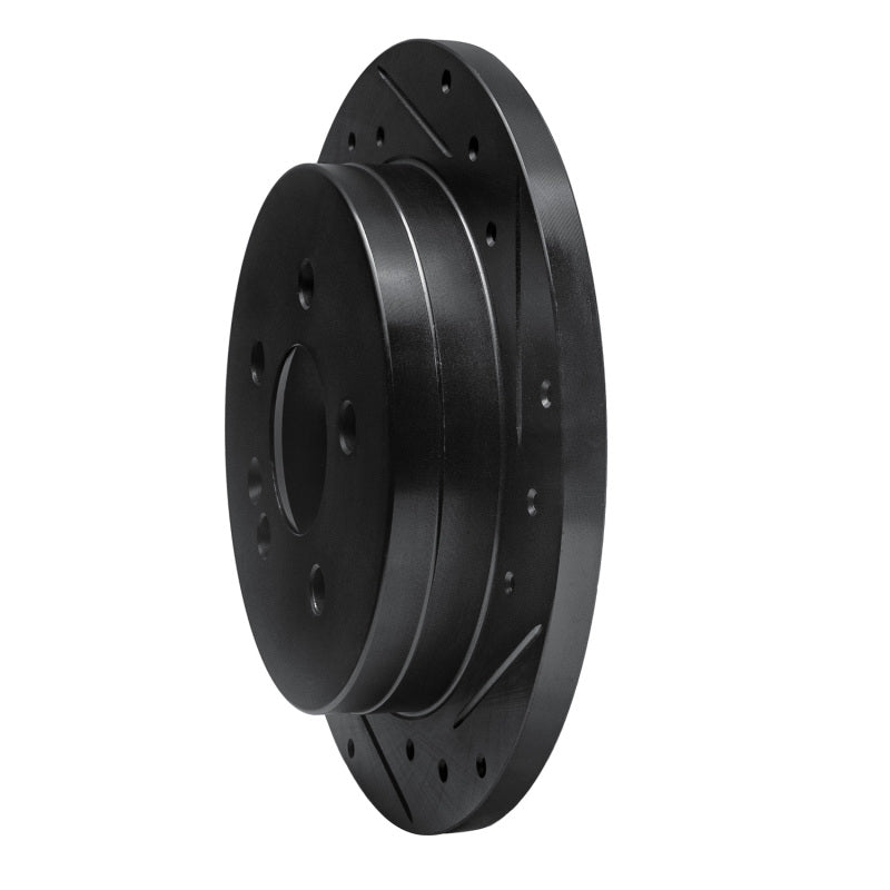 R1 Concepts R1 98-05 Mercedes-Benz ML320 Rear Right Drilled & Slotted Black Brake Rotor