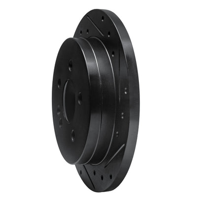 R1 Concepts R1 98-05 Mercedes-Benz ML320 Rear Right Drilled & Slotted Black Brake Rotor