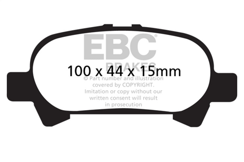 EBC 00-04 Toyota Avalon 3.0 Redstuff Rear Brake Pads