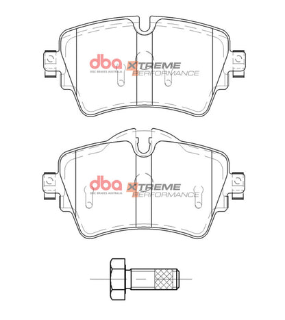 DBA 14-22 Mini Cooper S (5 Lug) Front XP Performance Brake Pads