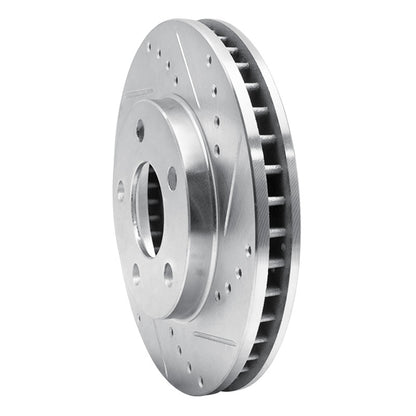 R1 Concepts R1 87-90 Chrysler Town & Country Front Right Drilled & Slotted Silver Brake Rotor